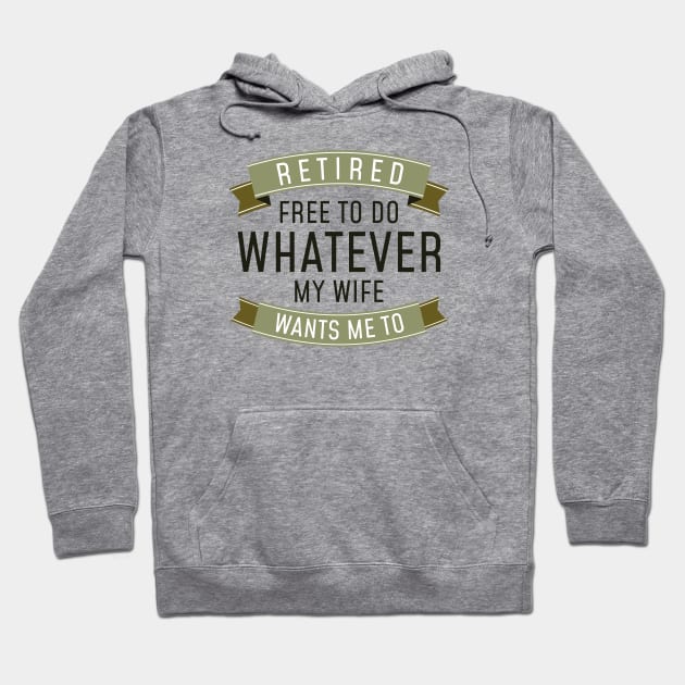 Retired Whatever Hoodie by LuckyFoxDesigns